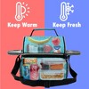 OPUX Insulated Dual Compartment Lunch Bag, Leakproof Soft Cooler Box Women Men Adult, Reusable Tote Pail Kids Boys Girls School - 2 of 4