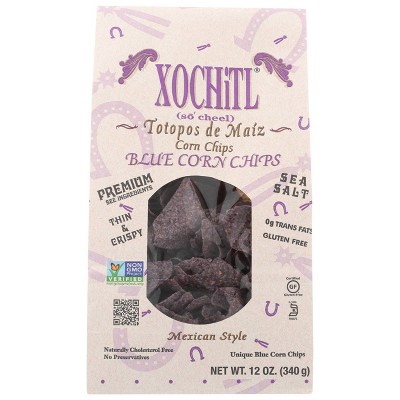 Xochitl Blue Corn Chips - 12oz/10pk