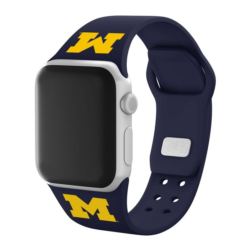 NCAA Michigan Wolverines Silicone Apple Watch Band  , 1 of 4