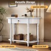 Sapphtopaz TV Stand Entryway Table with Top Drawer and Open Shelf Narrow Console Table with Open Storage for Hallway, Bedroom, Living Room - 2 of 4