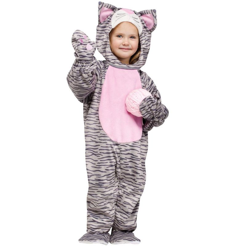 Fun World Little Stripe Kitten Toddler Costume, 3T-4T, 1 of 2