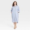 Women's 3/4 Sleeve Midi Shirtdress - Universal Thread™ - 3 of 3