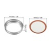 Unique Bargains Regular Mouth Iron Split-Type Leak-Proof Mason Jar Lids 8 Pcs - 2 of 4