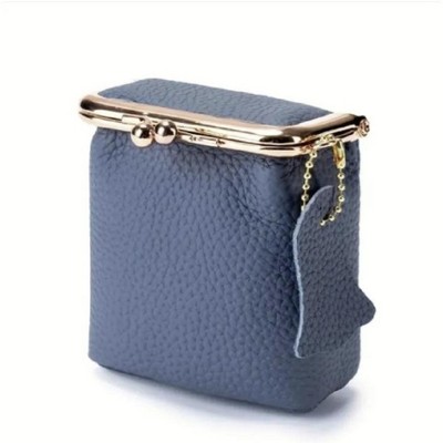 Wikineon Women's Mini Wallet: Slim Design, Perfect for Purses & Pockets, Ideal for Storing Cards, Cash & Small Coins,Blue