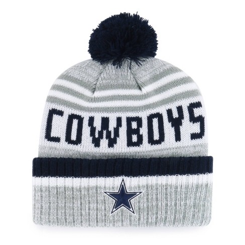 Dallas Cowboys White Cuff Knit Beanie