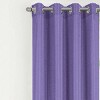 RT Designer Collection Gibson Luxurious Decorative Grommet Curtain Panel 54" x 90" Lilac - 3 of 4