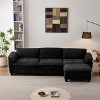 KWPZQEB Sectional Sofa, Modern Chenille Couch Sofa w/ Double-Layer Seat Cushion&Armrest, 2/3/4-Seater Sofa w/ Deep Seat for Living Room - 2 of 4
