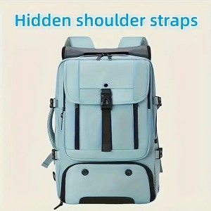 Hachikiko Anti-Theft Laptop Backpack with Shoe Compartment - Convertible Business Hiking Travel Bag, Durable Nylon Daypack for Men & Women - 1 of 4