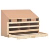 vidaXL Chicken Laying Nest 3 Compartments 36.6"x15.7"x25.6" Solid Pine Wood - 4 of 4