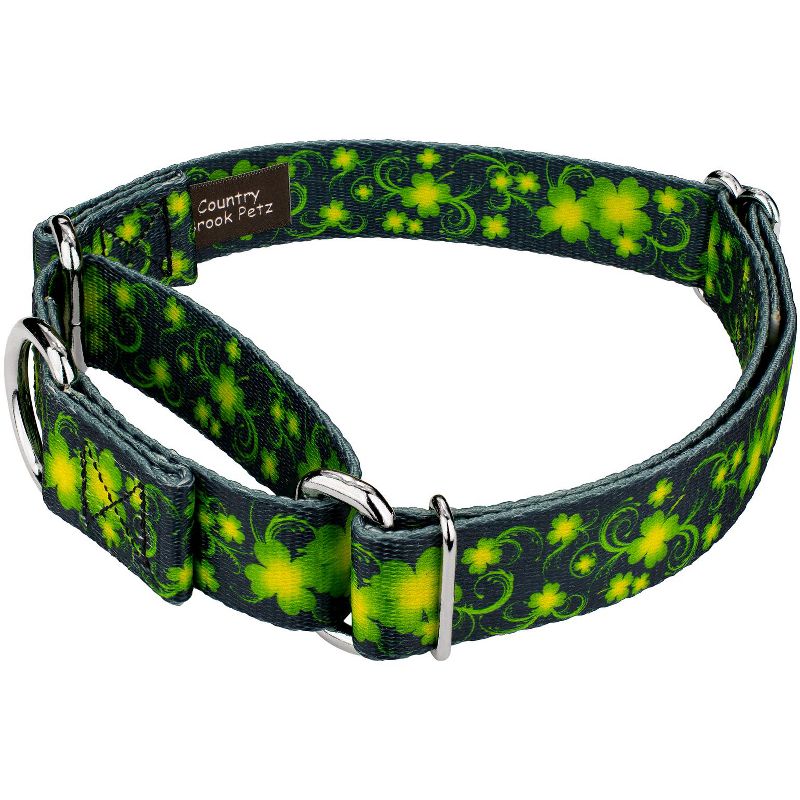 Country Brook Petz Clovers In The Wind Martingale Dog Collar, 3 of 6