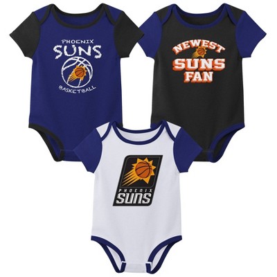 Image of NBA Phoenix Suns Infant Boys' 3pk Bodysuit Set - 6-9M