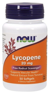 Lycopene 20mg Double Strength by Now Foods  -  50 Softgel