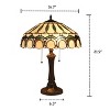 Chloe Lighting Claude Tiffany-style 2 Light Victorian Table Lamp 17" Shade - 3 of 4