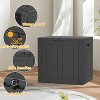 BI&SEA 30 Gallon Waterproof Deck Box-053,Lockable Resin Storage Box for Patio Furniture Cushions Garden Tools and Outdoor Delivery Storage - 2 of 4