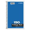 Tops Coil-Lock Wirebound Notebooks College/Medium 9 1/2 x 6 White 150 Sheets 65362 - 2 of 4