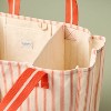 Engineered Stripe Market Tote Orange/Natural - Hearth & Hand™ with Magnolia - 3 of 3