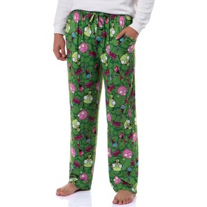 Invader ZIM Men's ZIM Gir and Pig AOP Tossed Print Sleep Pajama Pants - 1 of 4