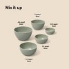 5pc Earthenware Ceramic Mixing Bowl Set - Figmint™ - 4 of 4