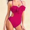 Women's Cherry Kiss Red Back Tie One-Piece Swimsuit - Cupshe - 2 of 4
