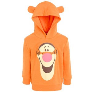 Disney Mickey Mouse Winnie the Pooh Fleece Cosplay Pullover Hoodie Toddler - 1 of 4