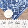Washable Area Rugs Rug for Living Room Bedroom Farmhouse, Geometric Neutral Rug Low Pile Non-Slip Soft Stain-Resistant Carpet - 4 of 4