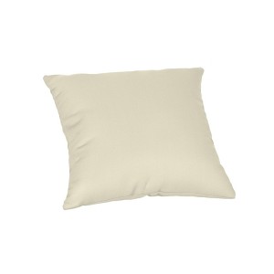 Casual Cushion Solid Sunbrella Fabric 1-Piece Indoor/Outdoor Square Throw Pillow - 1 of 4