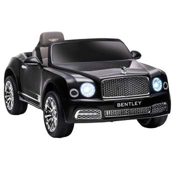 Aosom Bentley 12V Ride on Car with Remote Control, Battery Powered Car with Suspension, Startup Sound, Forward & Backward Function, LED Lights, MP3, Horn, Music, 2 Motors, for 37-72 Months