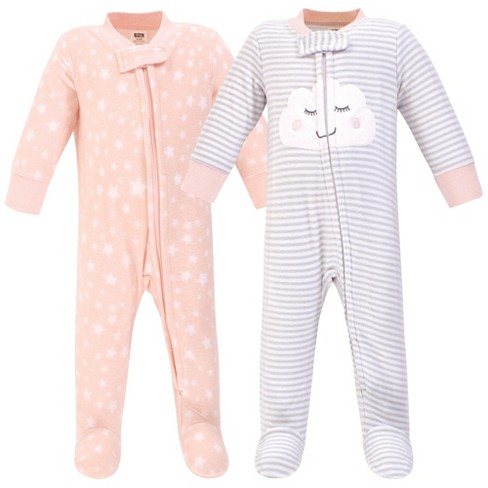 Carter's Just One You® Baby Girls' 2pk Fleece Sleep N' Play - Green/pink :  Target