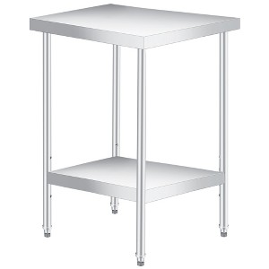 Coucheta Stainless Steel Prep Table, Heavy Duty Commercial Work Table with Adjustable Undershelf for Commercial Kitchen Restaurant - 1 of 4