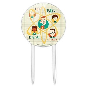 Big Bang Theory Retro Art Acrylic Cake Topper - 1 of 4