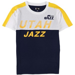 G-III Sports Womens Utah Jazz Colorblock Graphic T-Shirt - 1 of 2