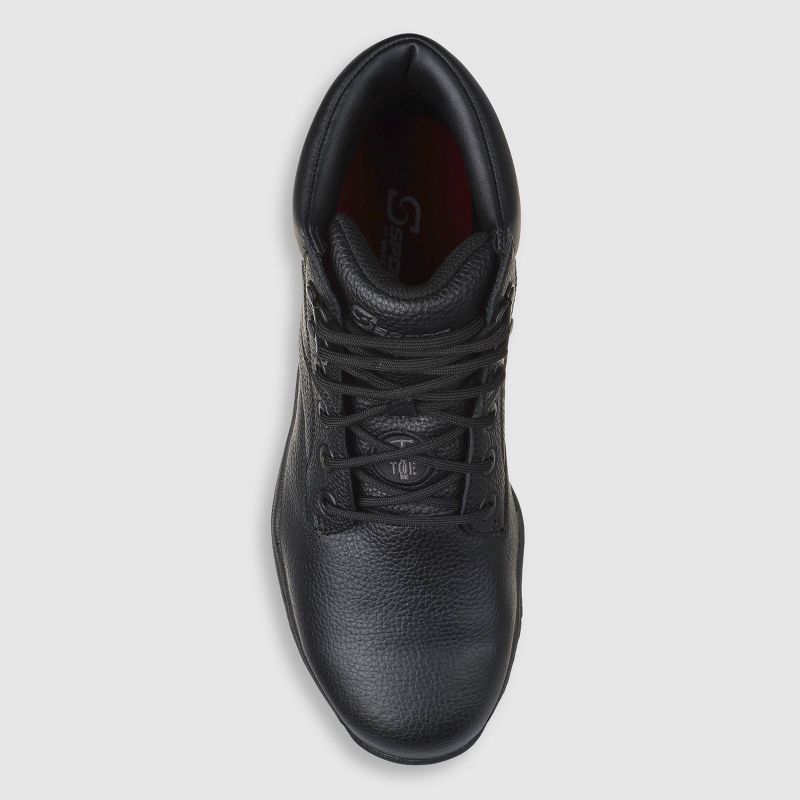 S Sport By Skechers Men's Elton Steel Toe Leather Work Boots - Black, 3 of 5