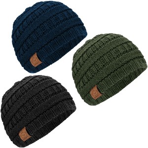 KeaBabies 3pk Warmzy Baby Beanies, 0-36 months Baby Hats, Baby Winter Hat for Newborn, Infant, Toddlers, Boys, Girls - 1 of 4