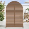 MAYEERTY 72*47 in Metal Outdoor Patio Privacy Screen Freestanding Room Divider Partition for Indoor, White - 2 of 4