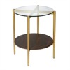  Metal Side table in Gold - Henn&Hart - 3 of 4