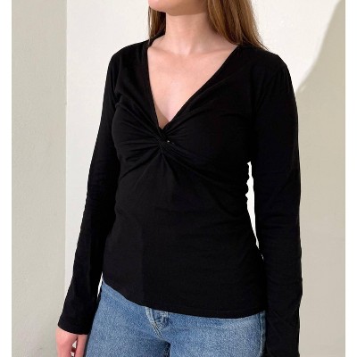 Women's Front Knot Tee - bobi