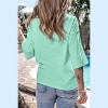 I AM A FASHION JUNKY Moonlight Jade Colorblock Star Patched Half Sleeve Oversized Tee - 2 of 4