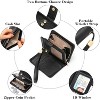 BEAFUP Women's Wallet,Small Wallet RFID Blocking Leather Wristlet，Bifold Wallet Credit Card Holder with Zipper Coin Pocket and ID Window - 4 of 4