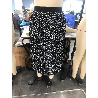 Womens Plus Size Skirt Elastic Waist Boho Skirts with Pockets