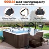 Hot Tub Handrail with LED Light, 360° Rotatable Spa Side Handrail with 35"～57" Adjustable Height, Hot Tub Hand Rail for Indoor & Outdoor - 2 of 4