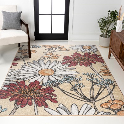 JONATHAN Y Dizi Modern Botanical Wildflower Area Rug