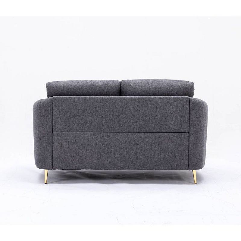 60&#34; Yuina Sofa Gray Linen - Acme Furniture, 5 of 9