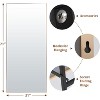 Full Length Mirror, Oversized Full-Body Hanging or Leaning Rectangle Mirror, Thin Frame Floor Mirror,for Bedroom, Living Room, Dressing Room, Gym - 3 of 4