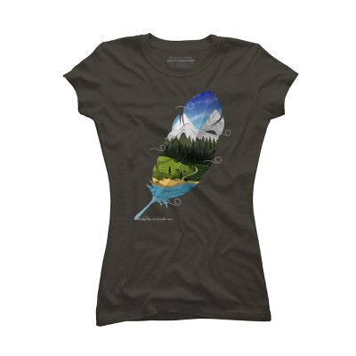 Junior's Design By Humans Wherever wind takes me By Sebasebi T-Shirt