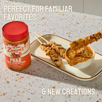 A-Sha Foods USA Zimm's Peanut Butter Chili Crisp Mild - 16oz