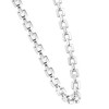 Pompeii3 Men's Polished Steel Clasp Single Tone 10mm Flexible Link  24" Chain - 2 of 3