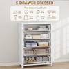 Dresser for Bedroom, Chest of Dressers 37"/45" Tall Dresser for Closet with 4/5 Drawers Chest with Clothes Storage Cabinet - 4 of 4