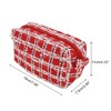 Unique Bargains 1 Pc Christmas Knitting Patterns Drawstring Makeup Bag for Vacation Wool - 2 of 4