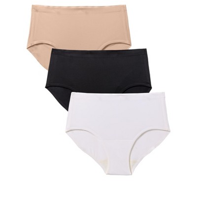 Comfort Choice Plus Size 3-Pack Bonded Panty