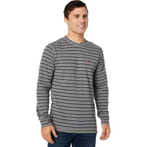 U.S. Polo Assn. Men's Long Sleeve Yarn-Dye Stripe Crewneck Thermal Shirt - 1 of 3